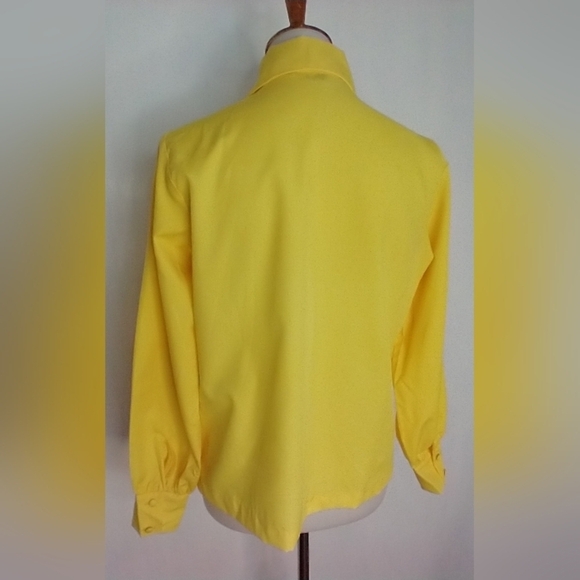 VINTAGE PRIMARY YELLOW BLOUSE - Picture 6 of 7